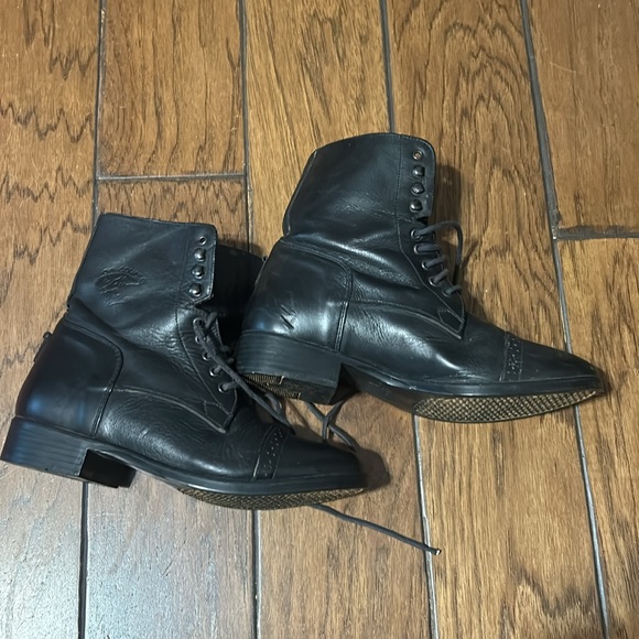 Leather Lace Up Boots.     7-8 M - Picture 2 of 6
